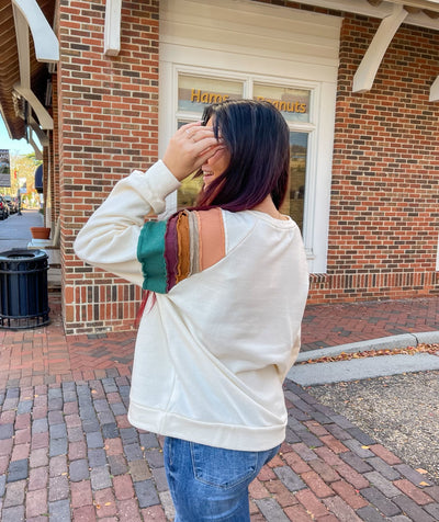 Stripe It Rich Sweatshirt
