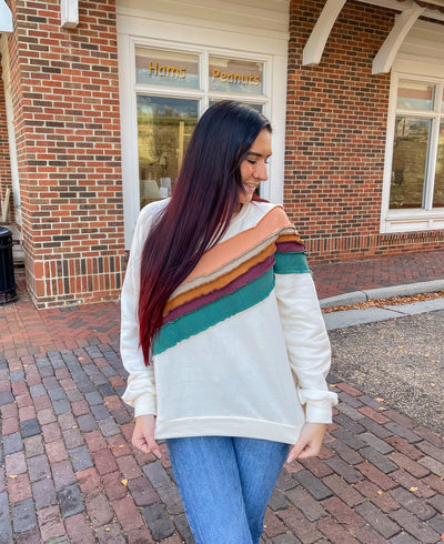 Stripe It Rich Sweatshirt