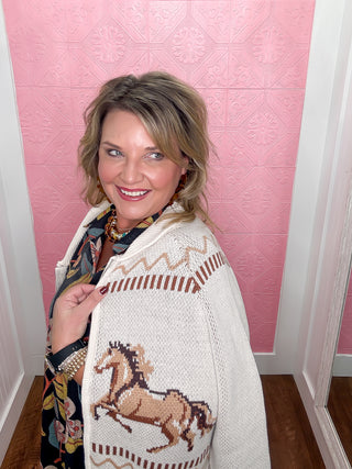 Pony Trails Knit Cardigan