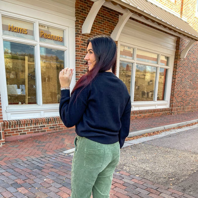 Merry Everything Black Sweater