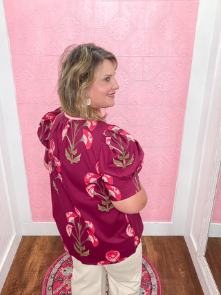 The Wine Whisper Blouse