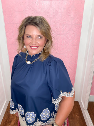 Threaded in Petals Blouse