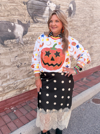 Eyelet Ruffle Tiered Skirt