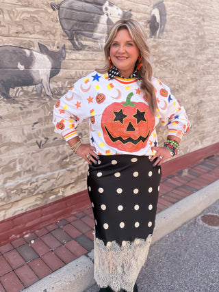 Eyelet Ruffle Tiered Skirt