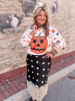 Eyelet Ruffle Tiered Skirt