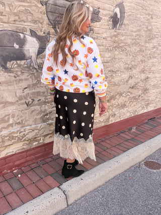 Eyelet Ruffle Tiered Skirt