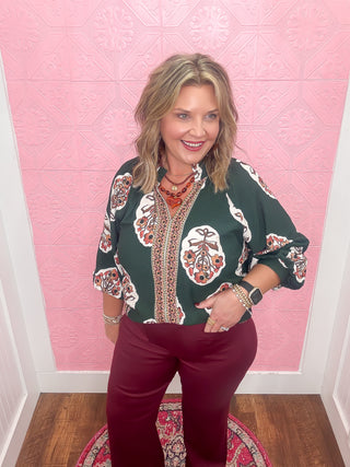 Carefree in Florals Blouse