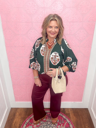 Carefree in Florals Blouse