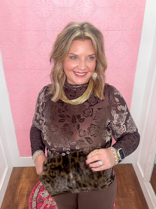 Vivi Velvet Mesh Top