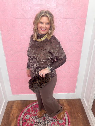 Vivi Velvet Mesh Top
