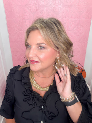 Ebony Floral Embellished Blouse