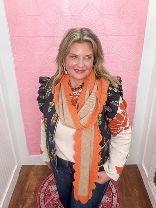 Amberleaf Ruffle Sleeve Vest