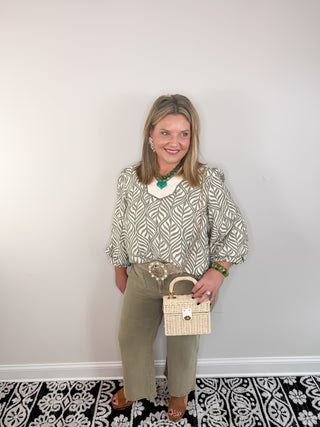 The Boho Leafline Blouse