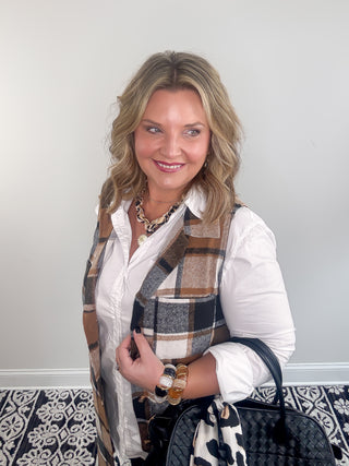 Harvest Plaid Vest