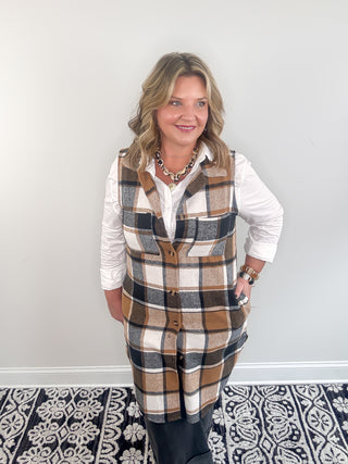 Harvest Plaid Vest