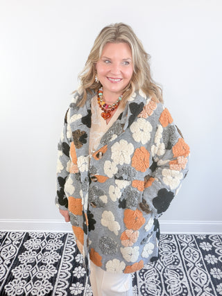floral coat