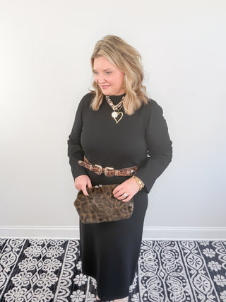 Timeless Ease Midi Dress | Black