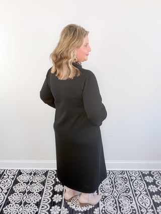 Timeless Ease Midi Dress | Black