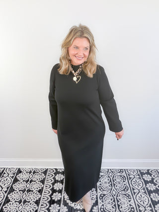 Timeless Ease Midi Dress | Black