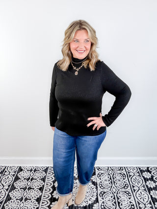 Ribbed in Style Sweater | Black