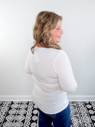 The Classic V Top | White