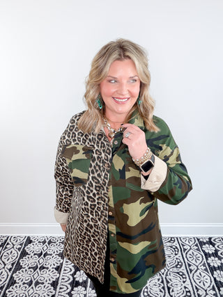 Camo & Claws Oversized Shacket