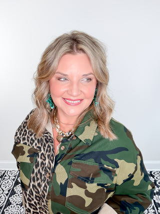 Camo & Claws Oversized Shacket