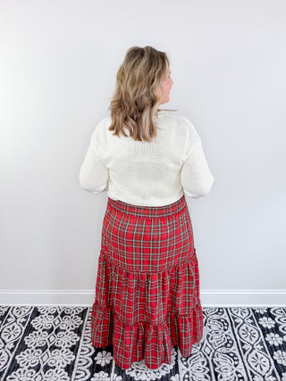 Plaid Me Pretty Maxi Skirt