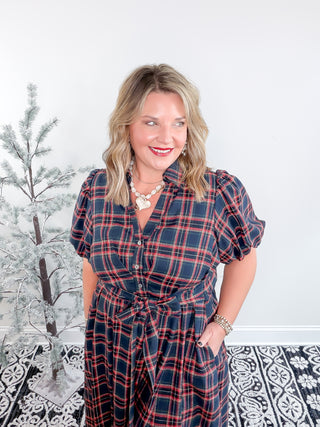 The Darling Check Midi Dress