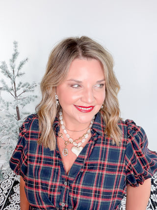 The Darling Check Midi Dress