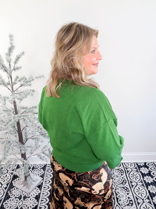 Easy Elegance Sweater | Pine