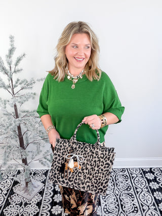 Easy Elegance Sweater | Pine