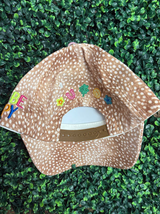 "Make It A Good Day" Fawn Print Hat
