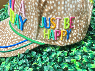 "Make It A Good Day" Fawn Print Hat