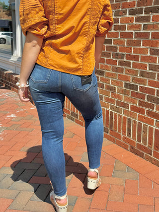 Sage High Rise Skinny Jeans