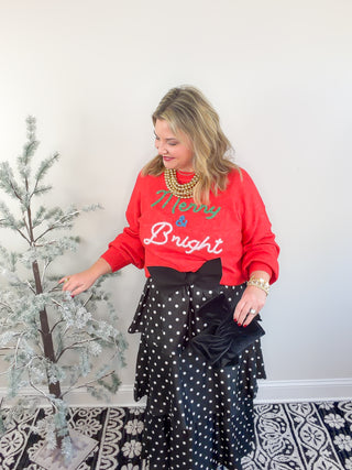 Dancing Dots Maxi Skirt