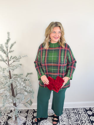 The Everyday Check Sweater | Green