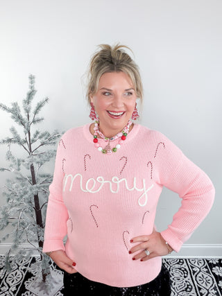 merry candy cane sweater