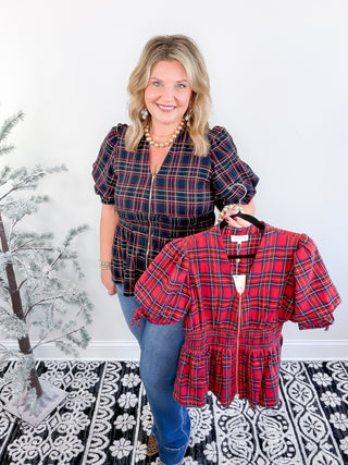 Sweet & Smocked Blouse | Red