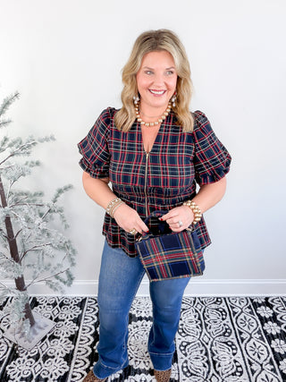 Sweet & Smocked Blouse | Navy