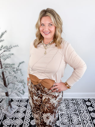 Structured in Style Top | Tan