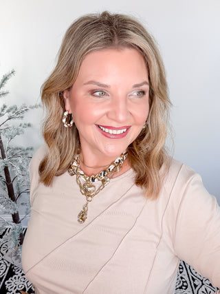 Structured in Style Top | Tan