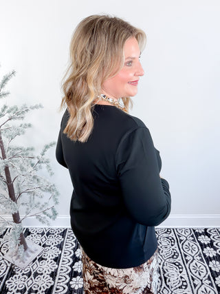 Structured in Style Top | Black