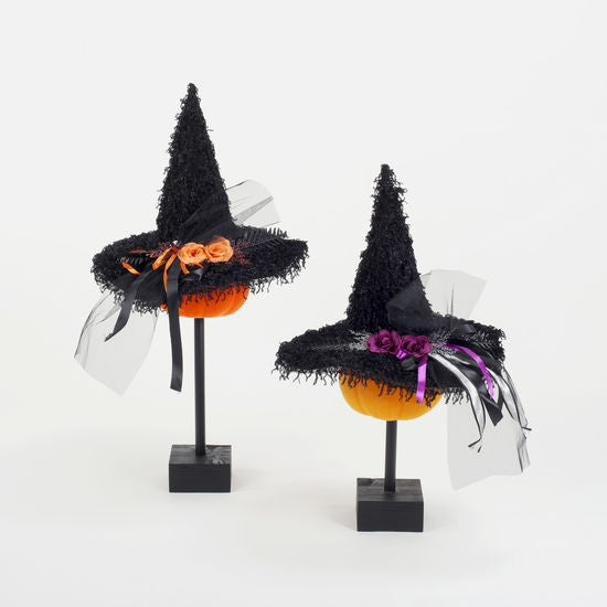 Shaggy Witch Hat Purple