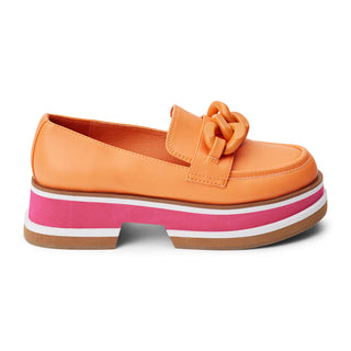 Madison Platform Loafer - Orange Sorbet