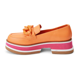 Madison Platform Loafer - Orange Sorbet