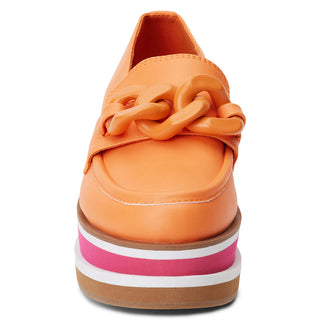 Madison Platform Loafer - Orange Sorbet