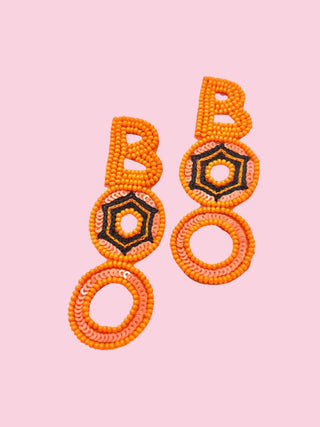 "Boo" Beaded Earrings