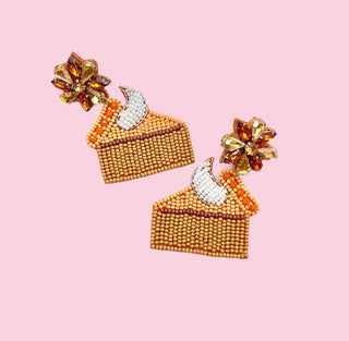 Pumpkin Pie Beaded Earrings