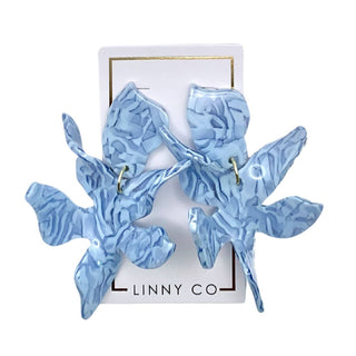 Flora Earrings | Dove Blue